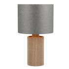 Grey table lamp rustic, Stach, with switch