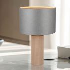 Grey table lamp rustic, Stach, with switch