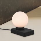 Black table lamp modern, Tess, with switch