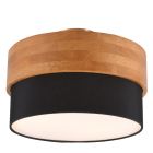 Black flush ceiling light modern, Sylvia