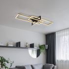 Brass flush ceiling light modern, Hatun, 34W, 3000K LED