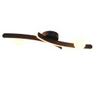 Black flush ceiling light modern, Leonoor