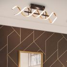 Brass ceiling light design, Sylvian, 41W, warm to cold white adjustable LED, 3-step dimmable