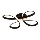 Black ceiling light design, Vikash, 25W, 3000K LED, 3-step dimmable