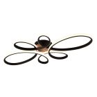 Black ceiling light design, Vikash, 32W, 3000K LED, 3-step dimmable