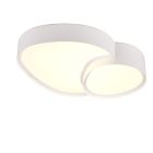 White ceiling light metal, Merwin, 21W, warm to cold white adjustable LED, with remote control