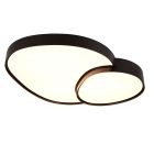 Black ceiling light metal, Merwin, 51W, warm to cold white adjustable LED