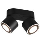 Black flush ceiling light modern, Jorno, 3,5W, 3000K LED