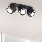 Black flush ceiling light modern, Jorno, 3,5W, 3000K LED