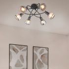Black flush ceiling light modern, Meriem