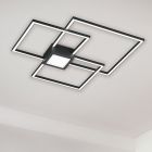 Anthracite flush ceiling light modern, Kimoni, 38W, 3000K LED