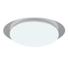 White bathroom ceiling light modern, Marlena, 12W, 4000K LED, IP44, with remote control