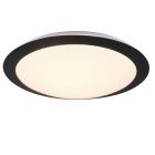 White bathroom ceiling light plastic, Ronan, 12W, 3000K LED, IP44