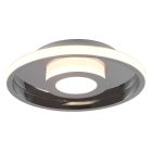 Chrome bathroom ceiling light modern, Kayla, 28W, 3000K LED, IP44