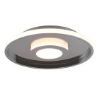 Chrome bathroom ceiling light modern, Kayla, 35W, 3000K LED, IP44