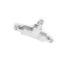 White T-piece with guide on the left