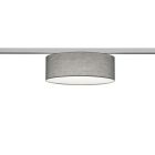 Gray ceiling lamp Oliver for 2-phase track lighting