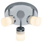 Chrome bathroom ceiling spotlight modern, Nelis, IP44