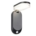 Black solar outdoor wall light modern, Laquisha, 3W, 4000K LED, IP44