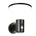 Black solar outdoor wall light modern, Nebahat, 3W, 4000K LED, IP44