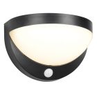 Black solar outdoor wall light modern, Mutlu, 8W, 4000K LED, IP44