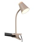 Brown clip on light modern, Rahul, 4,5W, 3000K LED, with switch