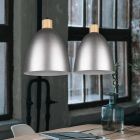 Nickel pendant light metal, Casparus