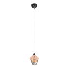 Rattan pendant light brown, Mirne