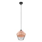Rattan pendant light brown, Mirne