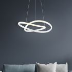 White pendant light modern, Aby, 27W, 4000K LED
