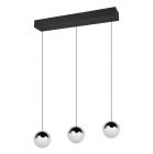 Chrome pendant light modern, Rigtje