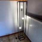 Black floor lamp modern, Fabrice, with switch
