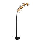 Wooden floor lamp modern, Ying, with switch
