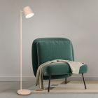 Brown rechargeable floor lamp metal, Suraya, 4,5W, 3000K LED, 3-step dimmable