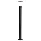 Black solar outdoor floor lamp modern, Nebahat, 3W, 4000K LED, IP44
