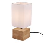 Wood table lamp brown, Job, with switch