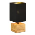 Wood table lamp brown, Job, with switch