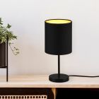 Golden table lamp modern, Zoe, with switch
