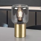 Brass table lamp modern, Gail, with switch