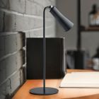 Black table lamp metal, Remko, 2W, 3000K LED, with touch dimmer