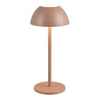 Brown rechargeable outdoor table lamp modern, Rakesh, 1,7W, 3000K LED, IP54, 3-step dimmable