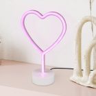 Pink kid's table lamp plastic, Sorian, 1W, 3000K LED