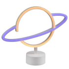 White children's table lamp plastic, Planet, 2W, 3000K LED, with switch