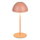 Orange rechargeable table lamp plastic, Mikhail, 2W, 3000K LED, IP44, with touch dimmer