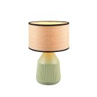 Ceramic table lamp green, Shivam