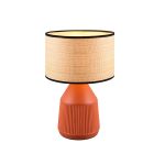 Ceramic table lamp orange, Shivam