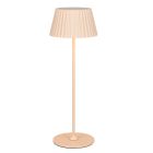 Brown rechargeable outdoor table lamp modern, Reshma, 1,5W, 3000K LED, IP44, with touch dimmer