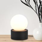 Black table lamp modern, Mirjam, with switch