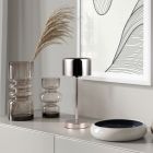 Chrome rechargeable table lamp modern, Dustin, 1W, 3000K LED, with touch dimmer