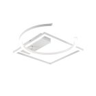 White flush ceiling light modern, Emine, 23,5W, 4000K LED